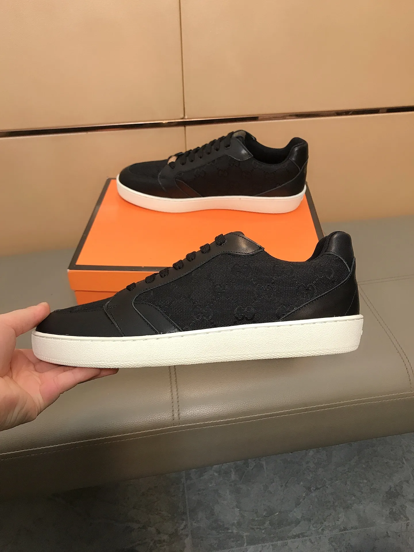 Men's Men's Shoes 230 ⌚️⌚️[GUCCI] Gucci men's casual shoes are absolutely popular 🔥The ultimate matching item for trendy men! Irresistible charm of super texture, the main recommendation, the upper is made of high-quality cowhide with printed fabrics, sheepskin feet, wear-resistant rubber sole, noble and elegant! Extremely comfortable🎁🎁You can be as handsome as you want💪 Size: 38-44!